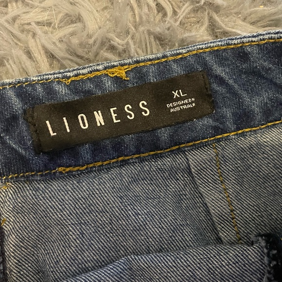 Princess Polly Lola Mini Skirt Contrast Stitching Denim - Picture 4 of 6